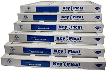 Sterling Seal KP-5251174862x6 Purolator Key Pleat Extended Surface Pleated Air Filter, Mechanical MERV 8, 18" W x 24" H x 2" D (Pack of 6)