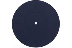 Turntable Platter Mat, 7" Silicone Rubber Slipmat Universal for All Record Suitcase LP Players by Gartopvoiz