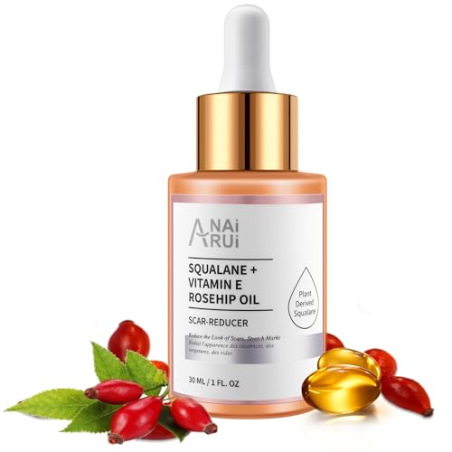 ANAI RUI Squalane + Vitamin E Rosehip Oil Moisturizer for Face Hydrate