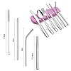 Suhsai-9-Piece-Portable-Stainless-Steel-Cutlery-Set-Steel-Utensils-Knife-Spoon-Fork-Chopsticks-Cleaning-Brush-Wheat-Straw-Box-CaseTableware-Camping-Picnic-Travel-Cutlery-Set-Pink Suhsai 9 Piece Portable Stainless Steel Cutlery Set, Steel Utensils Knife, Spoon, Fork, Chopsticks, Cleaning Brush, Wheat Straw Box Case,Tableware, Camping, Picnic, Travel Cutlery Set (Pink)