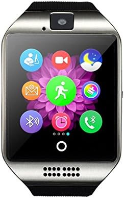 Dohomai Newest Q18 Smart Watch Bluetooth Smartwatch Phone with Camera TF/SIM Card Slot for Android Samsung Galaxy S7,S6,S5,Note 5,HTC,SONY,LG,Huawei,Google Nexus (silver)