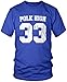 Amdesco Polk High, Al Bundy Football Jersey Men's T-Shirt, Royal Blue Large