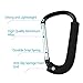 Pack of 2 XLarge Stroller Hook, Mommy Organizer for Hanging Diaper Shopping Bag (Black)
