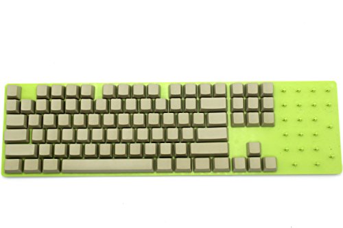 NPKC Light Gray Blank Thick PBT OEM Profile 87 ANSI Keycaps for MX Switches Mechanical Keyboard (Only Keycap)