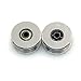 BIQU GT2 3mm Bore Aluminum Toothless Timing Belt Idler Pulley/Double Head for 3D Printer 6mm Width Timing Belt (Pack of 5pcs)