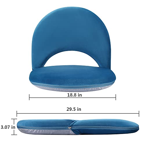 Nnewvante Floor Chair Adjustable Back Support Chair Foldable Meditation