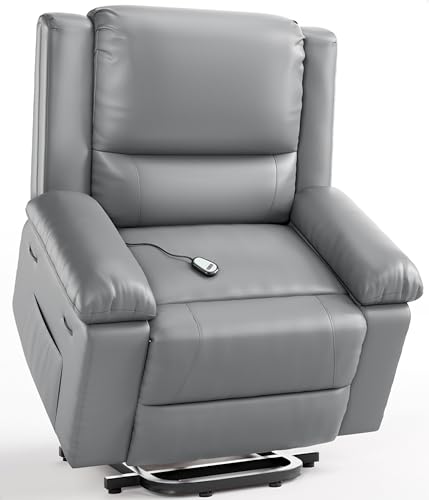 Garvee Power Lift Recliner Chair - Heat and Massage, PU Leather Electric...
