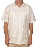 Squish Cuban Style Guayabera Shirt / Cream