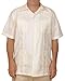Squish Cuban Style Guayabera Shirt / Cream - Large