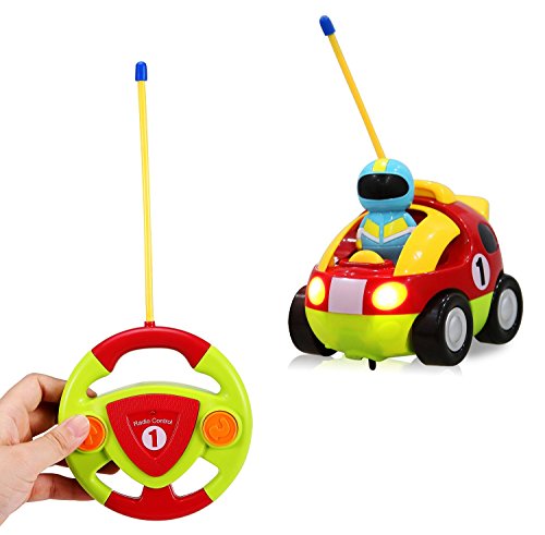 Cartoon R/C Race Car Radio Control Toy for Toddlers by Liberty Imports (ENGLISH Packaging)