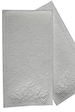 MOCKO Disposable Hand Napkins: 100 Absorbent Air-Laid Paper Bathroom Guest Towels, Floral Embossed Cloth-Like Soft Hand Towels, Elegant White For Birthday & Cocktail Parties, Dinners, Events, Weddings