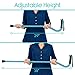 Vive Walking Cane for Women, Men, Elderly - Patented Offset Grip - Lightweight Adjustable Walking Aid with a Non-Slip Tip - Sturdy Balancing Mobility Aid for Seniors, Supports Up to 250lbs