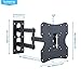 Lumsing Full Motion Tilt Swivel TV Wall Mount Bracket for 10-42 Inch LED LCD Plasma Flat Screen TVs VESA 200x200mm Load up to 66lbs