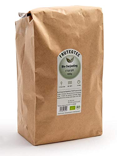 teeverliebt - Darjeeling Bio Second Flush 1000 g I loser Bio Darjeeling-Tee FTGFOP1 aus Indien I leichter Bio Schwarztee…