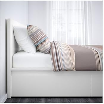 Amazon.com: Ikea Malm White Twin Size Bed Frame Height ...