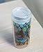 Cypress Home Proud Peacock Double Wall Glass Travel Coffee Cup with Lid