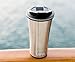 MIRA Stainless Steel Insulated Travel Car Mug, Easy Clean Lid, 12 Ounce, Leak Proof, Spill Proof, Keep Hot or Cold, (Stainless Steel)