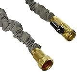 New 50' Expanding Hose by (Titan), Professional Grade Expandable Garden Hose. Solid Brass Connectors, Durable Double Layer Latex Core, Extra Strength Fabric, 3/4 USA Standard Expandable Hose