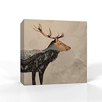 Canvas Wall Art - Animal Portrait - Canvas Prints Home Artwork Decoration for Living Room,Bedroom - 12x12 inches