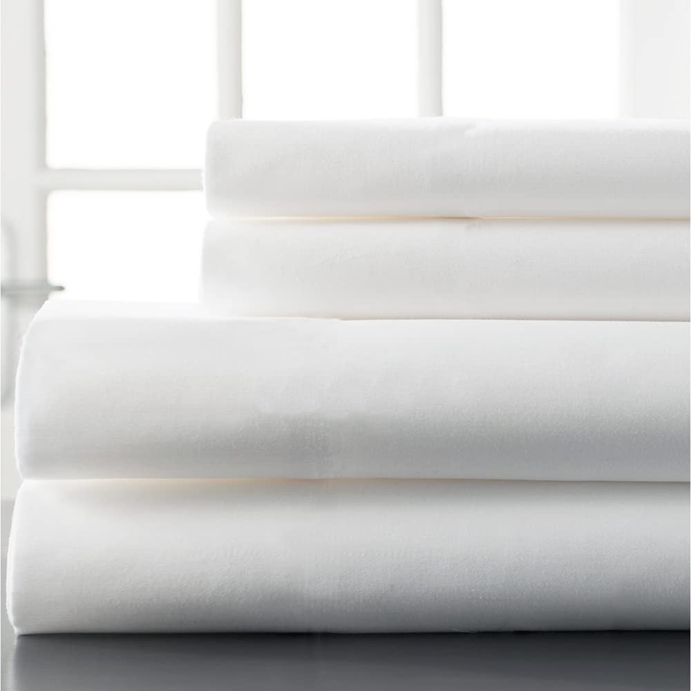 Linens Limited Microfibre Pillow Cases, White, Pair