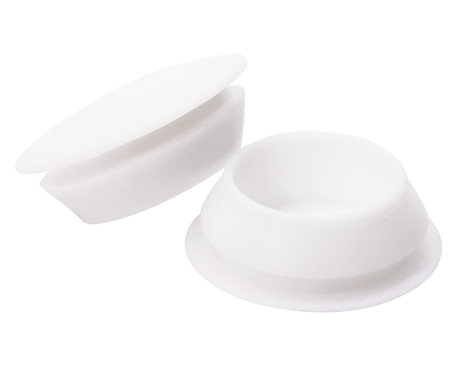 ONLYKXY 5 Pcs Silicone Round Snap in Type Locking Furniture Hole Plugs Button Protective Cover Cap Head Color: White (25MM/0.98inch)