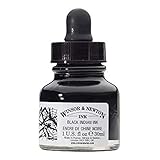 Winsor & Newton Drawing Ink, 30ml Bottle, Black