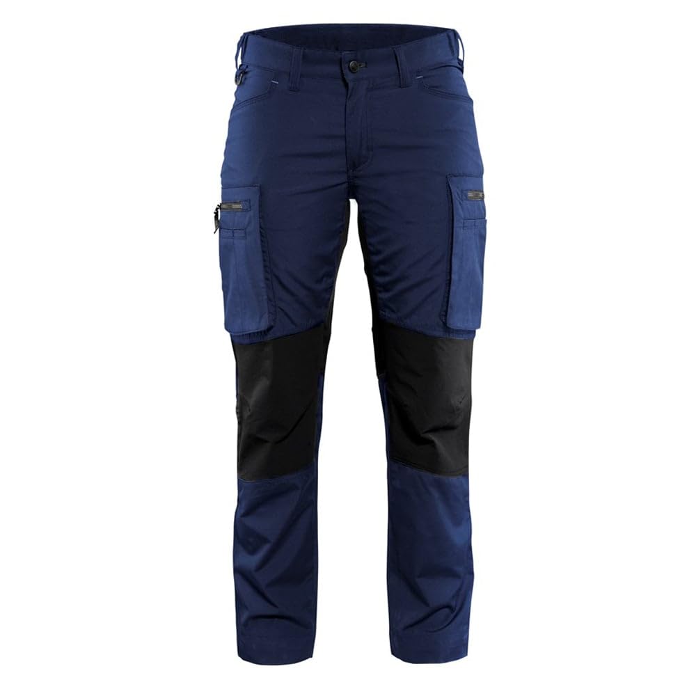 Blakläder 715918458999C30 Size C30 "Stretch" Ladies Service Trousers - Navy Blue/Black