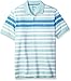 IZOD Men's Advantage Performance Stripe Polo, Dusty Jade Green, Medium