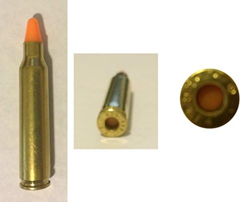 ST Action Pro Pack Of 5 Inert .223 / 5.56 Orange Safety Trainer Cartridge Dummy Ammunition Ammo Shell Rounds with Nickel Case