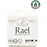 Rael Certified Organic Cotton Panty Liners, Regular - 2Pack/40 total - Unscented Pantiliners - Natural Daily Pantyliners (2 Pack)