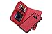 Galaxy S8 Wallet Case, Pasonomi Galaxy S8 PU Leather Protective Shell Detachable Folio Flip Holster Carrying Case with Card Holder for Samsung Galaxy S8 (Red)