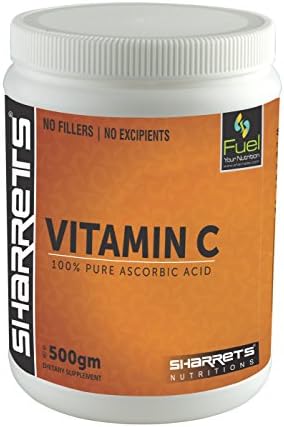 SHARRETS 100% Pure Vitamin C (ASCORBIC Acid) Powder 500gm