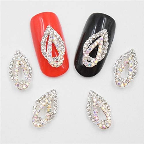Amazon Com Nails Art Accessories 10pcs 3d Metal Alloy Nail