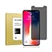 [2Pack] iPhone X Privacy Screen Protector,Misalas[Full Coverage][3D Touch][9H Hardness][Bubble Free][Anti-Scratch] Tempered Glass Anti-Spy Screen Protector Apple iPhone X