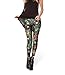 Jescakoo Girl's Brushed Ugly Christmas Tree Print Ankle Length Skinny Leggings