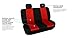 FH GROUP FH-FB102R012 Classic Solid Bench Car Seat Cover Red / Black- Fit Most Car, Truck, Suv, or Van