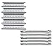 Direct Store Parts Kit DG194 Replacement for Master Forge 5 Burner Gas Grill L3218, 3218LTN Grill Burner, Heat Plate (SS Burner + SS Heat Plate)