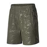 LancerPac Women’s Camouflage Water Repellent Quick Dry Sports Hiking Shorts with Zipper Pocket