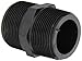 Banjo NIP150-SH Polypropylene Pipe Fitting, Short Nipple, Schedule 80, 1-1/2" NPT Male, 2-1/2" Length primary