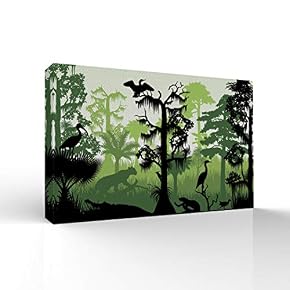 Quiet Tropical Forest Home Artwork for Living Room Bedroom