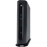 MOTOROLA MG7315 8x4 Cable Modem Plus N450 Single Band Wi-Fi Gigabit Router with Power Boost, 343 Mbps Maximum DOCSIS 3.0 - Approved by Comcast Xfinity, Cox, Charter Spectrum
