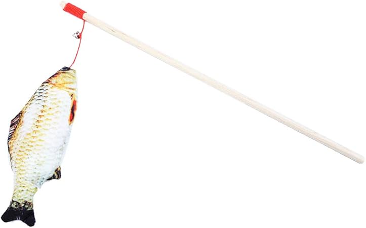 cat fishing pole toy