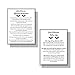 Lash Extension Aftercare Instruction Cards for Clients | Post Card Size 4.25 x 5.5” inches | 30 pack | Minimalist Black and White for Lash Artist Techs Client Business Cards
