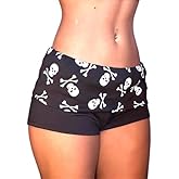 Best Rose Women's Mini Fold Over Shorts Zebra Cheetah Lounge Low Rise Patchwork Pajamas Y2K Skinny Sexy Casual Shorts