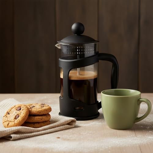 FIH 1125 Set French Press 350 ml Milchaufschäumer und Zange
