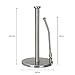 Stand Up Paper Towel Holder, Easy to Tear, Sturdy Stainless Steel, Paper Towel Dispenser with Anti Rust Weighted Base for Tissue and Garbage Bags in Roll
