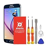 [Upgraded] Galaxy S6 Battery, SNSOU 2800mAh EB-BG920ABE  Replacement Battery for Samsung Galaxy S6 SM-G920 G920V G920T G920A G920P G920I G920F S906L with Repair Replacement Kit Tools [1 Year Warranty]