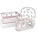 Clear Cosmetic Makeup Bag - Transparent Llama Make Up Bags Organizer Waterproof Travel Toiletry Bag TSA Pouches Toiletries Case with Zipper Vinyl PVC Leakproof Makeup Pouch (3 Pack) (Llama)