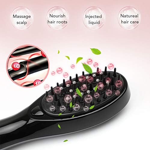 Handheld Hair Massager,Hair care liquid guiding comb Electric Mini Scalp Massager,Head Massager– Hand Held Rechargeable Scratch Massager for Head Relax, Stress Release Tool (Black)