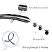 Rodzon Bluetooth Headphones, Retractable Earbuds Neckband HD Stereo Wireless Headsets, Bluetooth 4.1 Sweatproof Sport Earphones with Mic, 15 Hours Playtime for iPhone Android Cellphones (Black)